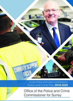 Police and Crime Plan 2018-2020 - Surrey Police and Crime Commissioner - Surrey PCC