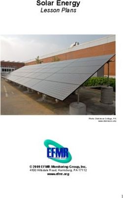 Solar Energy Lesson Plans - 2009 EFMR Monitoring Group, Inc.