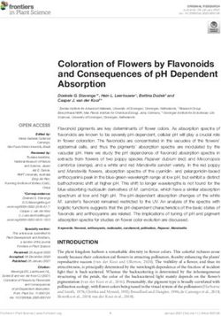 COLORATION OF FLOWERS BY FLAVONOIDS AND CONSEQUENCES OF PH DEPENDENT ABSORPTION - MPG.PURE