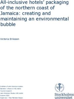 ALL-INCLUSIVE HOTELS' PACKAGING OF THE NORTHERN COAST OF JAMAICA: CREATING AND MAINTAINING AN ENVIRONMENTAL BUBBLE - DIVA PORTAL