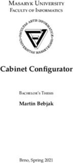 Cabinet Configurator Masaryk University - Faculty of Informatics - IS MUNI