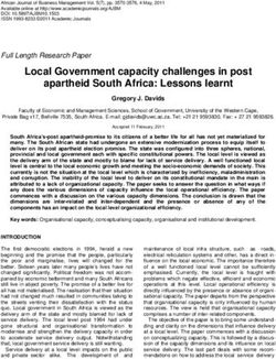 Local Government capacity challenges in post apartheid South Africa: Lessons learnt