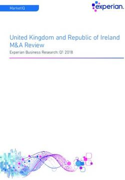 United Kingdom and Republic of Ireland M&A Review - Experian Business Research: Q1 2018 MarketIQ