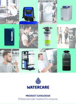 PRODUCT CATALOGUE Professional water treatment for everyone - European WaterCare