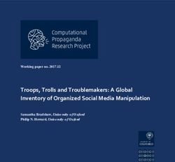 Troops, Trolls and Troublemakers: A Global Inventory of Organized Social Media Manipulation - Working paper no. 2017.12 - GOVERNANCE 4.0