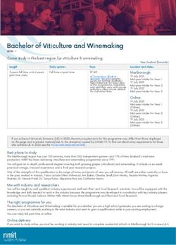 Bachelor of Viticulture and Winemaking