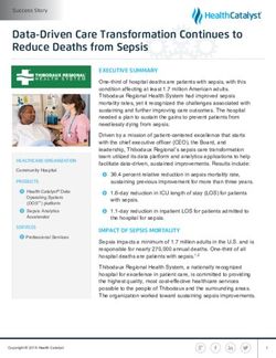 Data-Driven Care Transformation Continues to Reduce Deaths from Sepsis