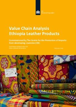 Value Chain Analysis Ethiopia Leather Products - Commissioned by The Centre for the Promotion of Imports from developing countries (CBI) AUSTRIAN ...