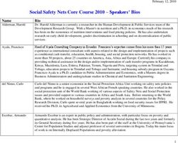 Social Safety Nets Core Course 2010 - Speakers' Bios