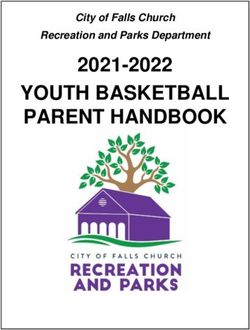 YOUTH BASKETBALL PARENT HANDBOOK - 2021-2022 City of Falls Church Recreation and Parks Department