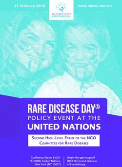 UNITED NATIONS POLICY EVENT AT THE - NGO Committee for Rare Diseases