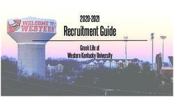 Recruitment Guide 2020-2021 - Greek Life at Western Kentucky University