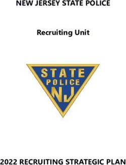 NEW JERSEY STATE POLICE - 2022 RECRUITING STRATEGIC PLAN - Recruiting Unit