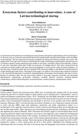 Ecosystem factors contributing to innovation: A case of Latvian technological startup