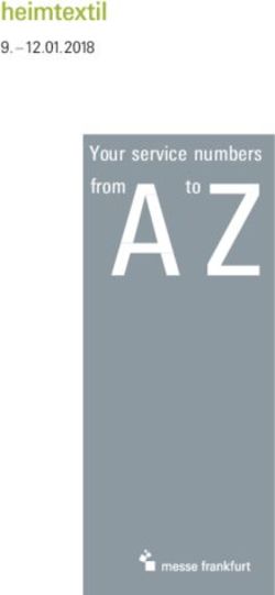 FromA toZ Your service numbers- 12.01.2018 - Messe Frankfurt