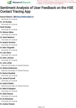 Sentiment Analysis of User Feedback on the HSE Contact Tracing App
