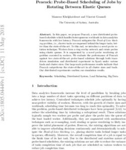 Peacock: Probe-Based Scheduling of Jobs by Rotating Between Elastic Queues