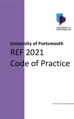 REF 2021 Code of Practice - University of Portsmouth - Final version: 16 September 2019