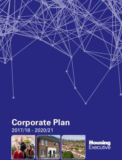 Corporate Plan 2017/18 2020/21 - The Housing Executive