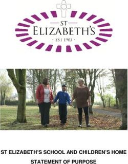 ST ELIZABETH'S SCHOOL AND CHILDREN'S HOME STATEMENT OF PURPOSE