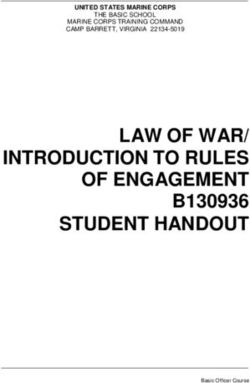 LAW OF WAR/ INTRODUCTION TO RULES OF ENGAGEMENT B130936 STUDENT HANDOUT