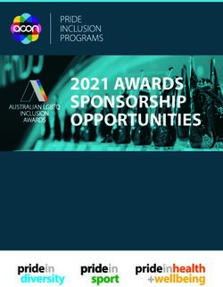 2021 AWARDS SPONSORSHIP OPPORTUNITIES - Pride in ...