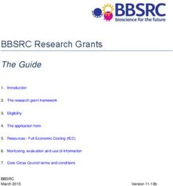 BBSRC Research Grants - The Guide