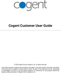Cogent Customer User Guide - Cogent Communications