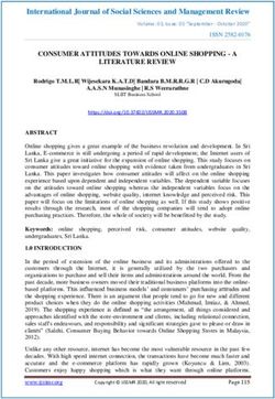 International Journal of Social Sciences and Management Review - ijssmr