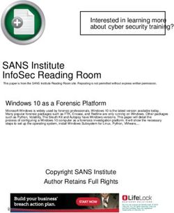 Sans Institute Infosec Reading Room