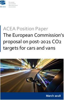 ACEA Position Paper The European Commission's proposal on post-2021 CO2 targets for cars and vans - March 2018
