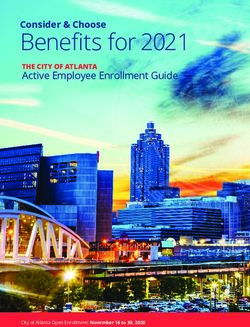 Benefits for 2021 Consider & Choose - Active Employee Enrollment Guide