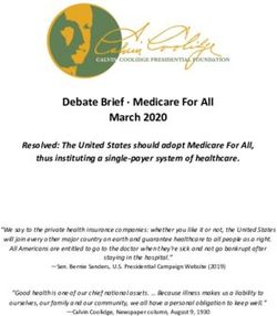Debate Brief Medicare For All March 2020 - Calvin Coolidge ...