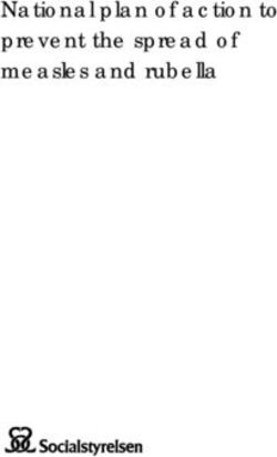 National plan of action to prevent the spread of measles and rubella