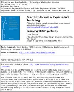 Quarterly Journal of Experimental Psychology
