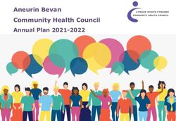 Aneurin Bevan Community Health Council Annual Plan 2021-2022 - Aneurin Bevan Community ...