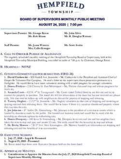 BOARD OF SUPERVISORS MONTHLY PUBLIC MEETING