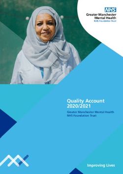 Quality Account 2020/2021 - Improving Lives - NHS