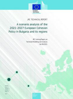 A scenario analysis of the 2021-2027 European Cohesion Policy in Bulgaria and its regions - JRC TECHNICAL REPORT