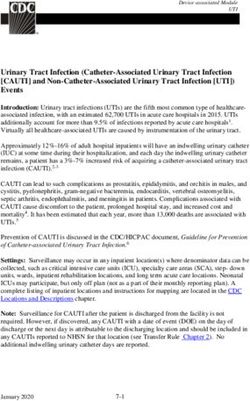 Urinary Tract Infection (Catheter-Associated Urinary Tract Infection ...