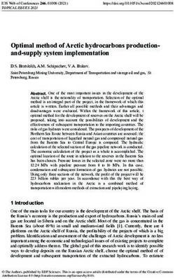 Optimal method of Arctic hydrocarbons production- and-supply system implementation - E3S Web ...