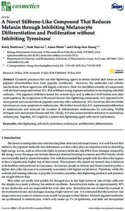 A Novel Stilbene-Like Compound That Reduces Melanin through Inhibiting Melanocyte Differentiation and Proliferation without Inhibiting Tyrosinase ...