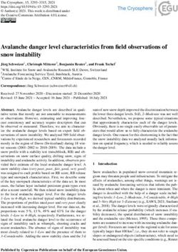 Avalanche danger level characteristics from field observations of snow instability - The Cryosphere