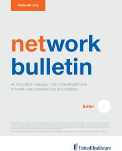 Network bulletin An important message from UnitedHealthcare to health care professionals and facilities - UHCprovider.com