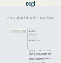 Active Short Selling by Hedge Funds - European Corporate ...