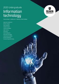 Information technology - 2020 Undergraduate