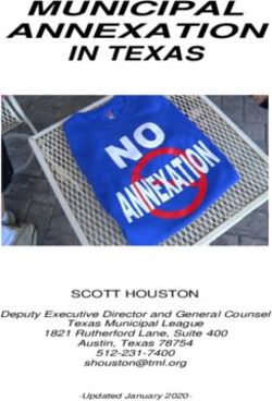 MUNICIPAL ANNEXATION IN TEXAS - SCOTT HOUSTON Deputy Executive Director and General Counsel - Texas Municipal League
