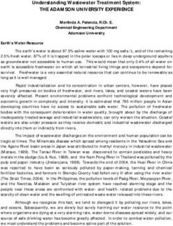 THE ADAMSON UNIVERSITY EXPERIENCE - Understanding Wastewater Treatment System