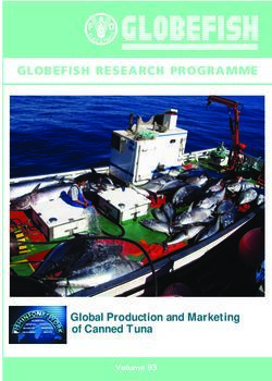GLOBEFISH RESEARCH PROGRAMME - Global Production and Marketing of Canned Tuna - Food and ...
