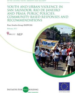Youth and urban violence in San Salvador, Rio de Janeiro and Praia: Public policies, community-based responses and recommendations
